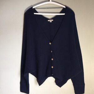 Navy Batwing Cardigan